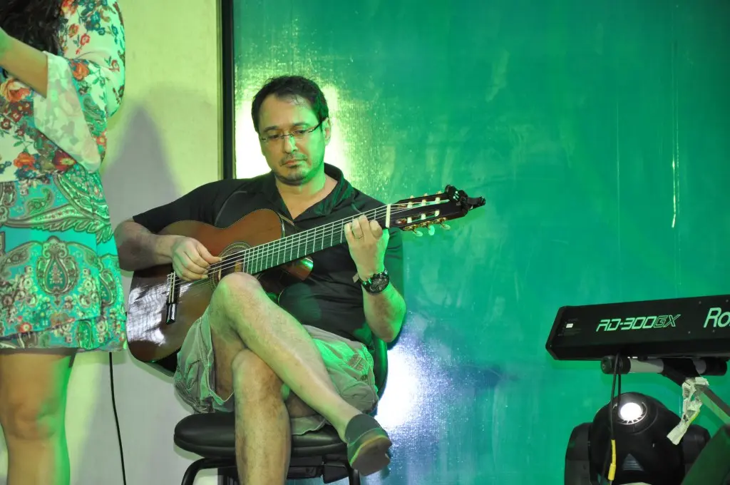 Celson Lima no "Wirapu'ru - Encontro Internacional de Música na Amazônia", promovido pela Ufopa em 2015.