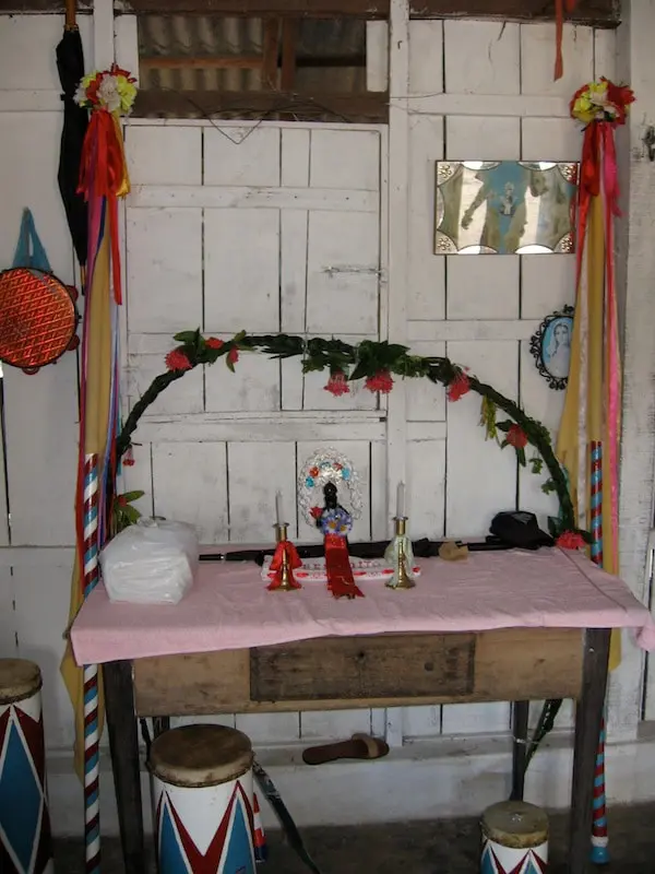 Altar para São Benedito de Bragança. Ourém, agosto de 2006.