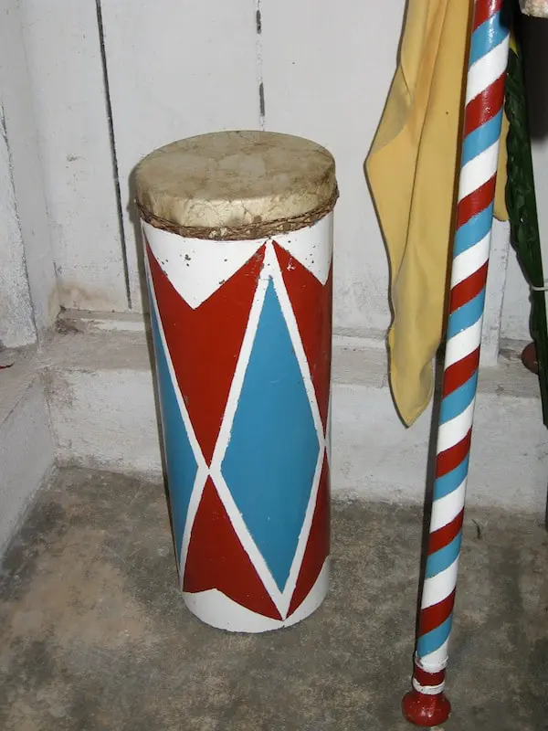 Tambor da comissão dos campos do GSBB.